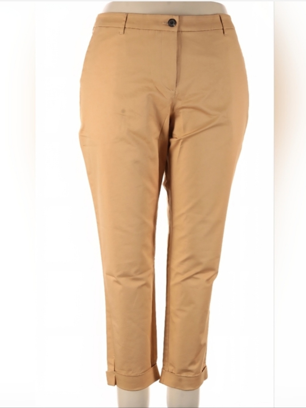 NWT Wildfang Camel The Essential Cuffed Trouser Sz 22 Plus